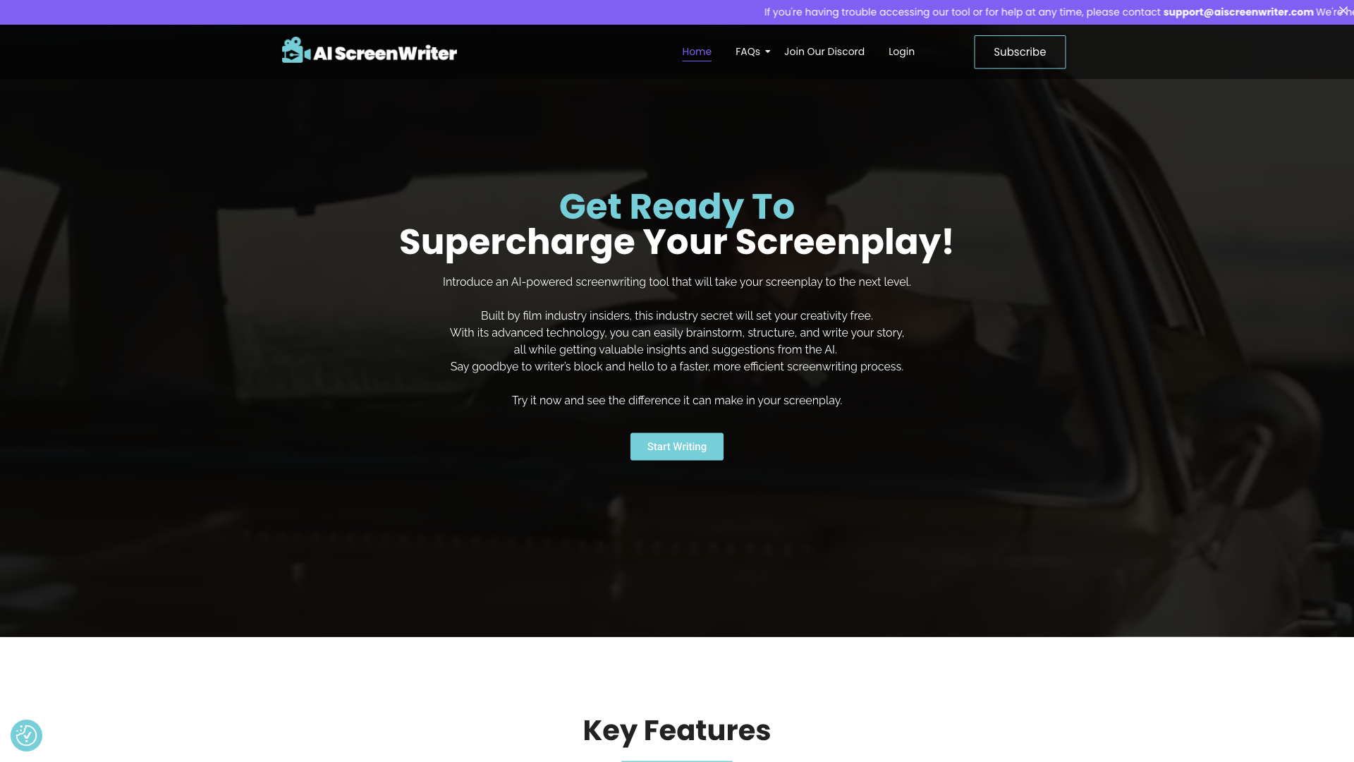 AI Screenwriting Tool