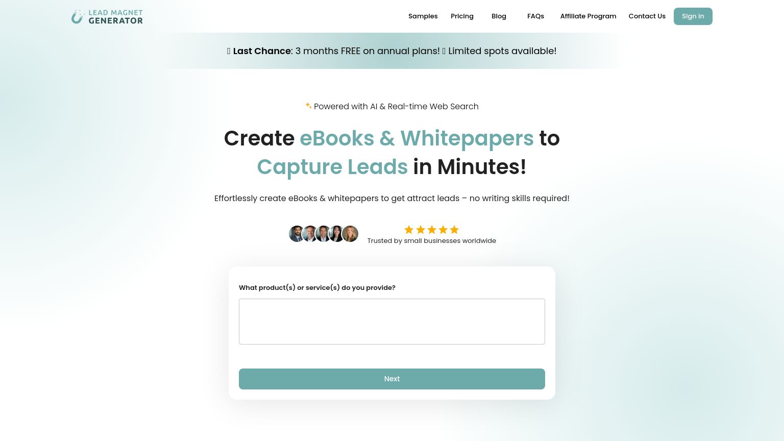 Lead Magnet Generator