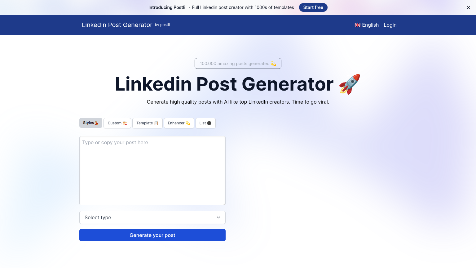 LinkedIn Post Generator