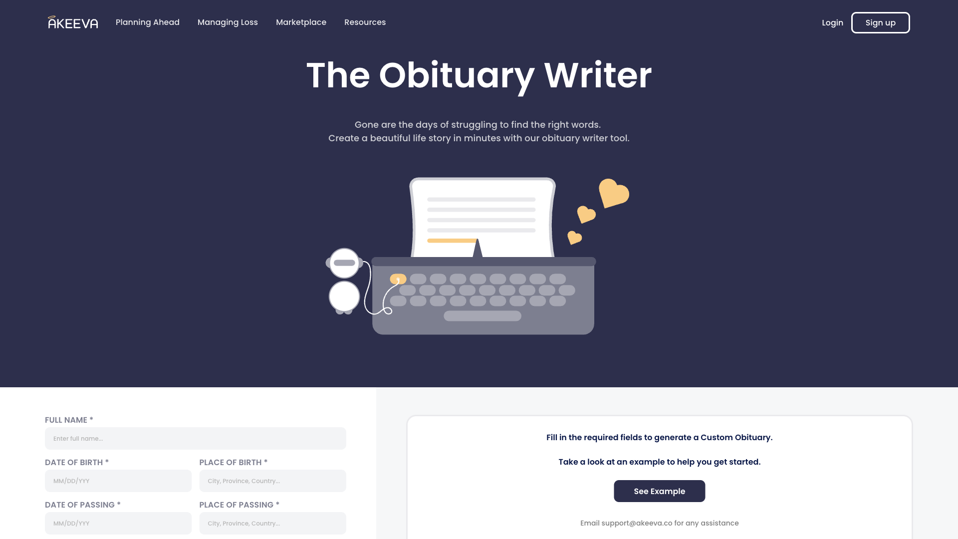 Obituary Writer