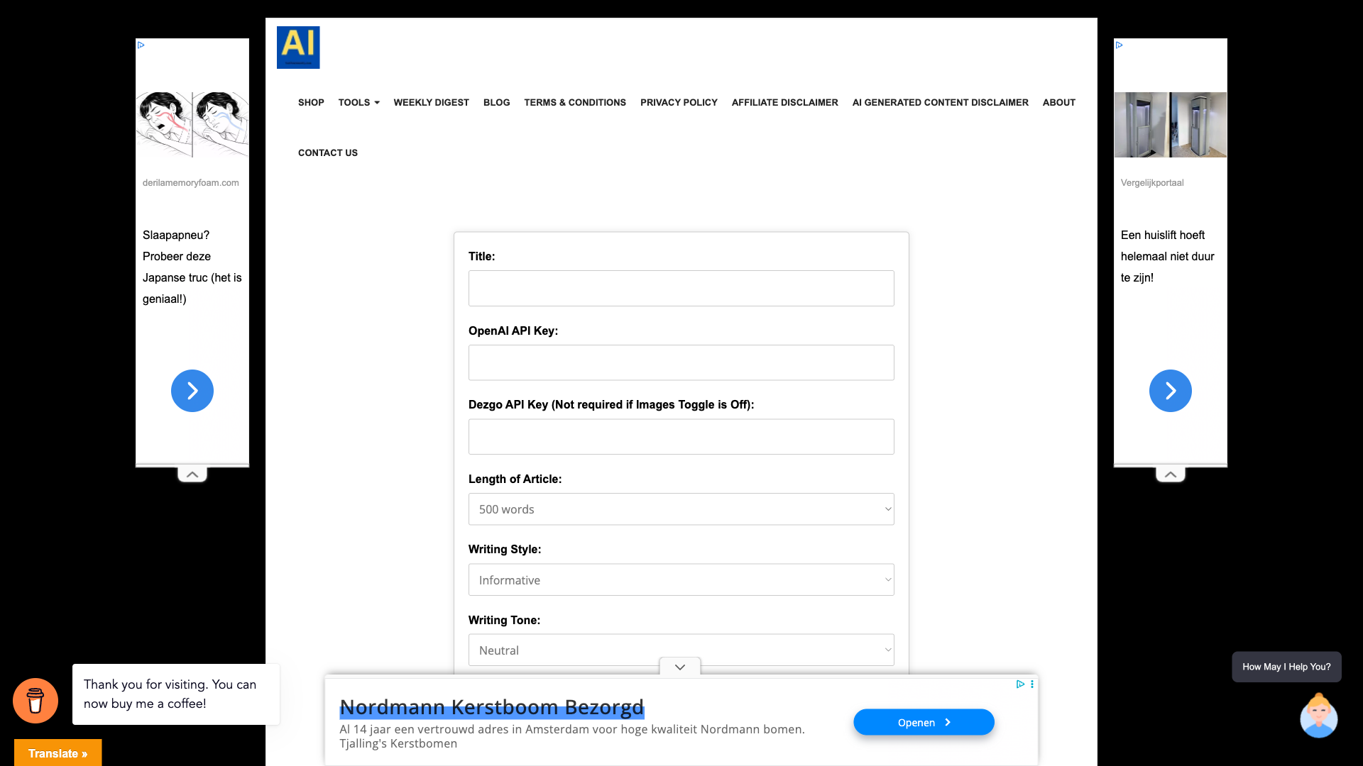 TechhorizonCity Content & Image Generator