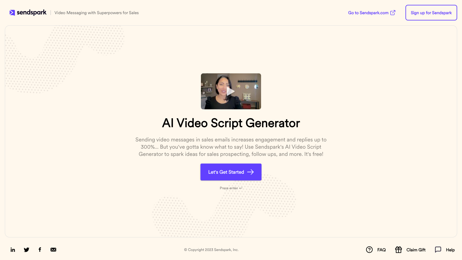 Video script generator